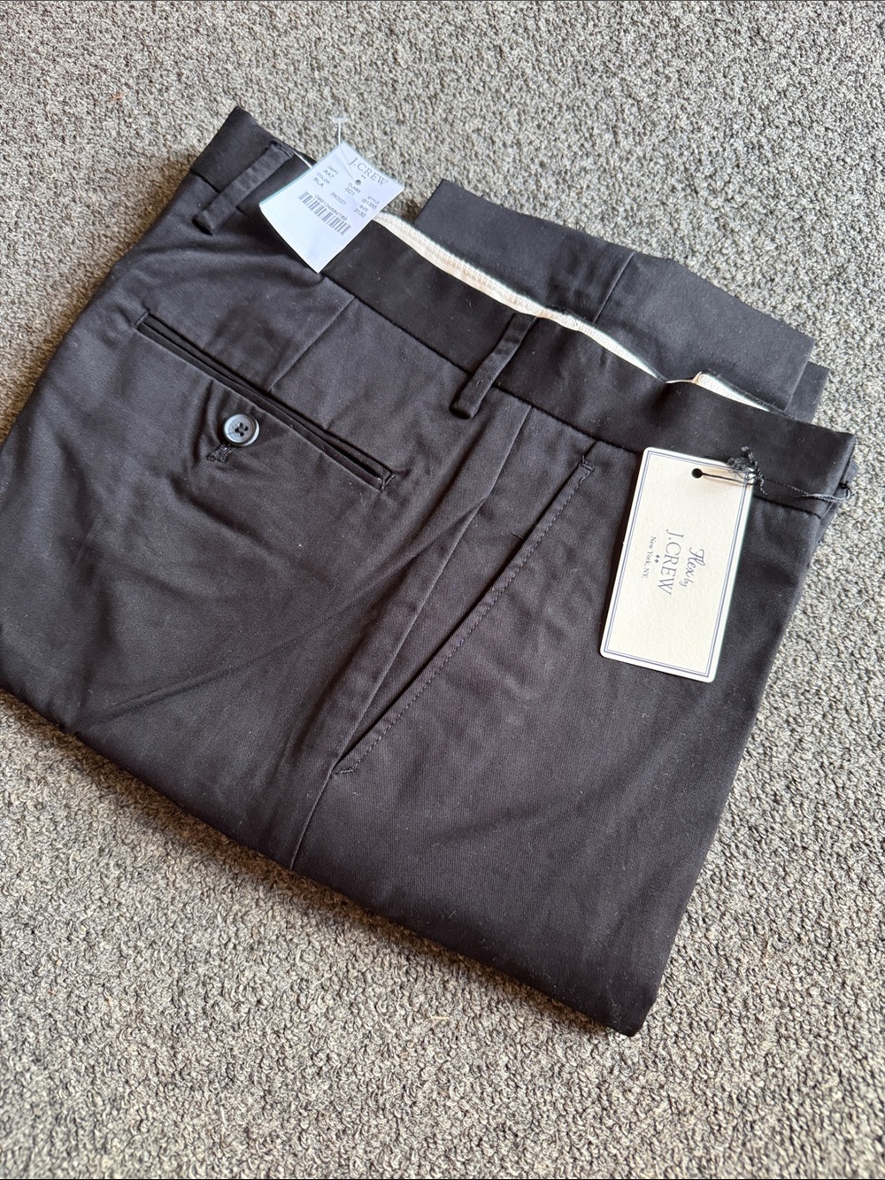 J. Crew Black Men's Chinos - Flat Front